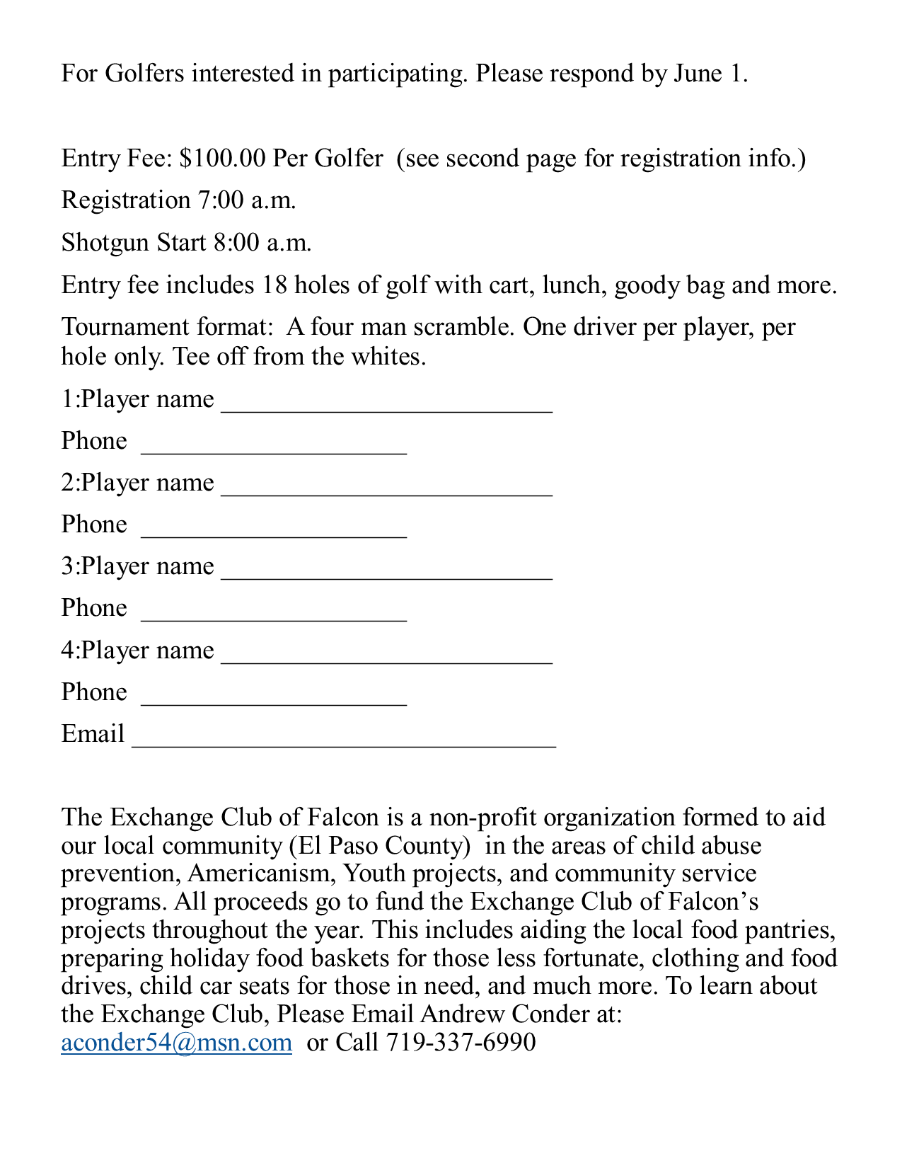 25 Golf Sponsors and Golfers 2